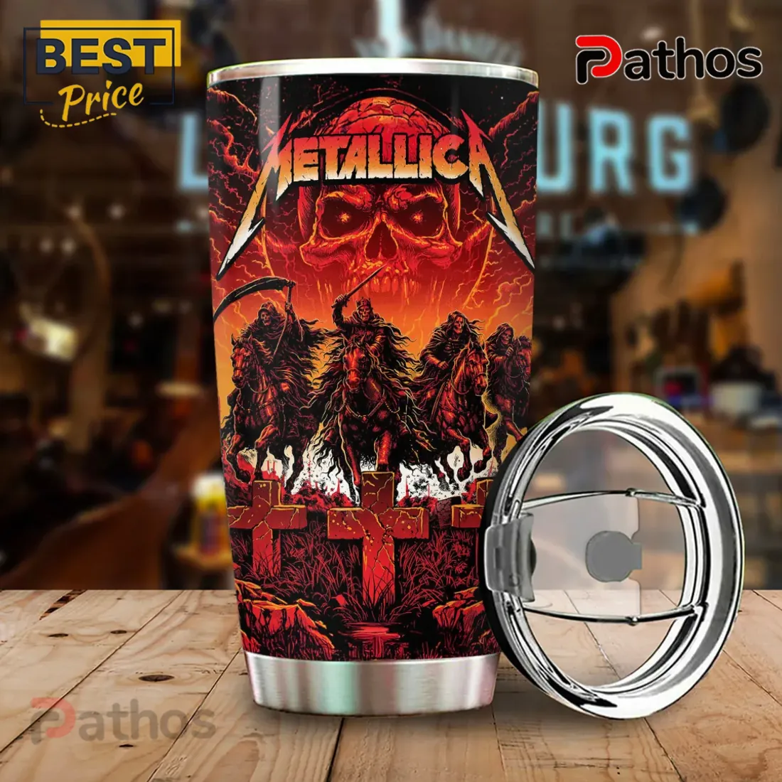Metallica M72 World Tour 2026 Skull Tumbler Metallica M72 World Tour 2026 Skull Tumbler