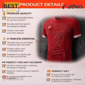 Liverpool Football Club Anfield Stadium Red 3D Graphic T-Shirt