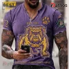 Omega Psi Phi 1911 Que Dog Mascot Distressed Purple Gold T-Shirt