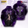 Ozzy Osbourne Prince of Darkness Purple Cross Hoodie