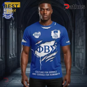 Phi Beta Sigma PBS 1914 The Sigmas Ripped T-Shirt 1 Phi Beta Sigma PBS 1914 The Sigmas Ripped T-Shirt