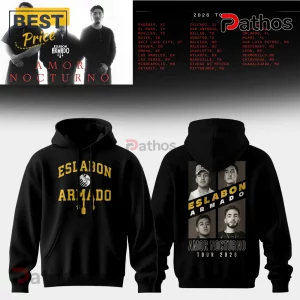 Eslabon Armado Amor Nocturno 2026 Tour Black Hoodie