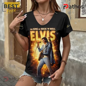 q3rLXtMC elvis presley epic concert womens v neck t shirt 02 modern aesthetic