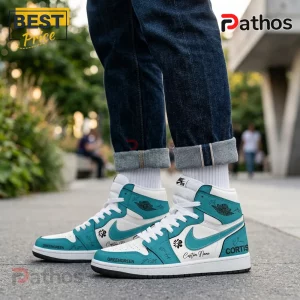 CORTIS GREENGREEN Custom Teal & White High-Top Shoes 1 qZ0vxmTH cortis greengreen custom teal white high top shoes 02 daily outfit idea