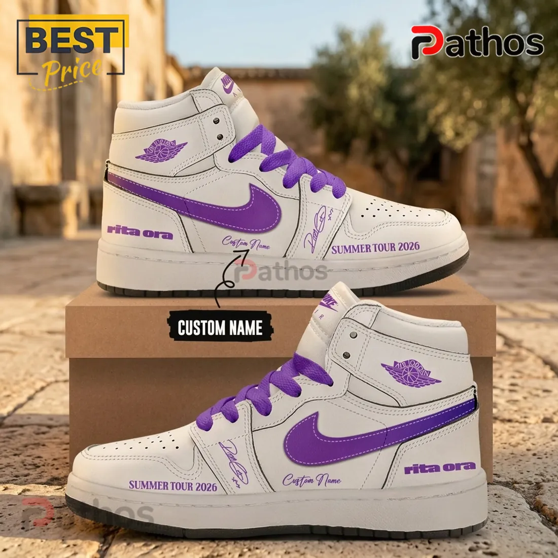 Rita Ora Summer Tour 2026 Limited Edition Air Jordan 1 Sneakers Rita Ora Summer Tour 2026 Limited Edition Air Jordan 1 Sneakers