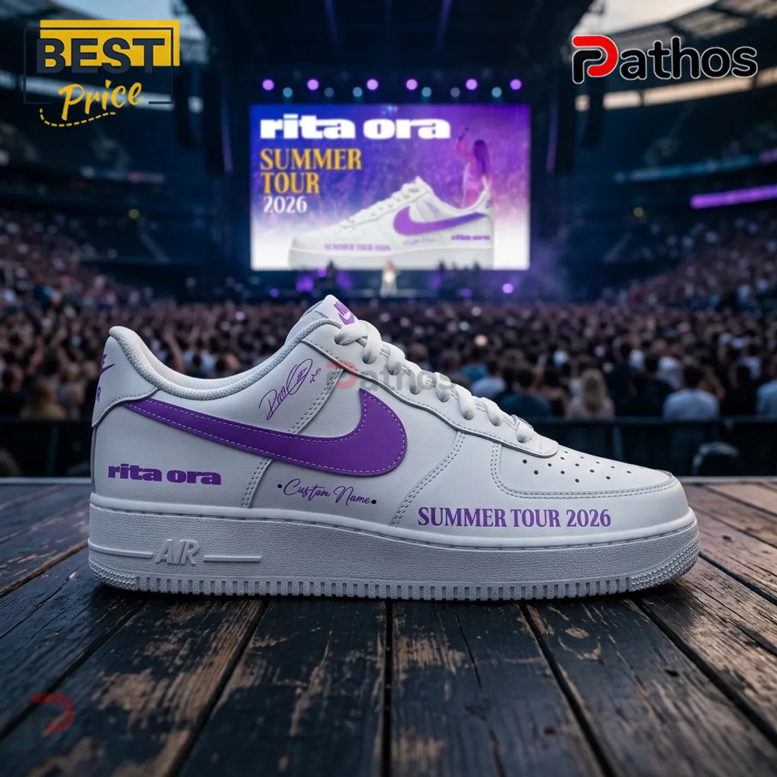 Rita Ora x Summer Tour 2026 Custom Air Force 1 Sneakers Rita Ora x Summer Tour 2026 Custom Air Force 1 Sneakers