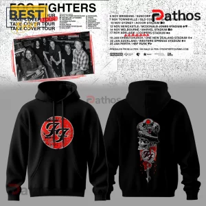 Foo Fighters Take Cover Tour 2026 Concert Pullover Hoodie