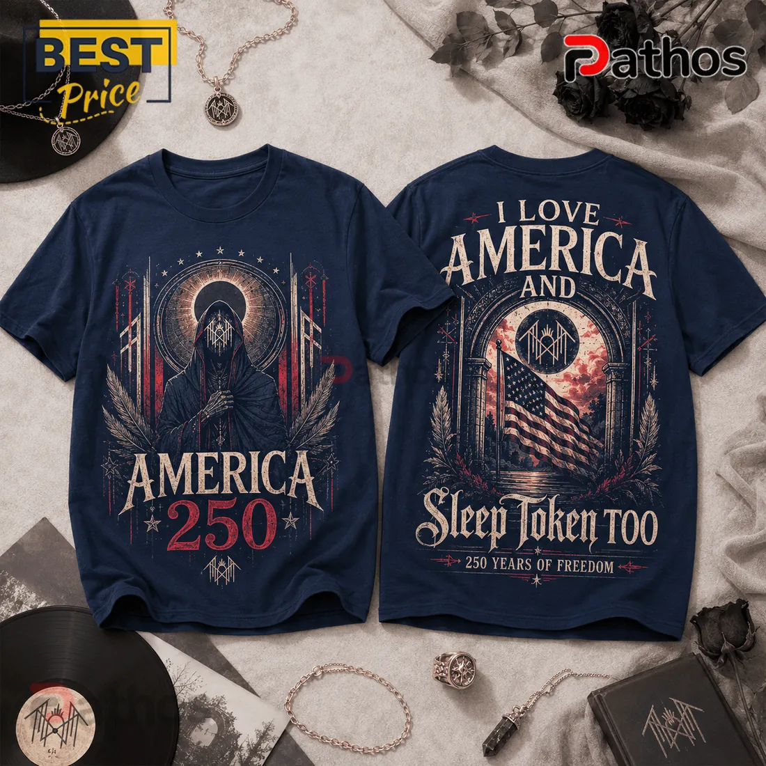 Sleep Token America 250 Years Of Freedom Patriotic Graphic T-Shirt Sleep Token America 250 Years Of Freedom Patriotic Graphic T-Shirt