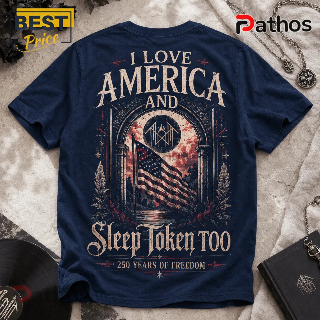 Sleep Token America 250 Years Of Freedom Patriotic Graphic T-Shirt Sleep Token America 250 Years Of Freedom Patriotic Graphic T-Shirt