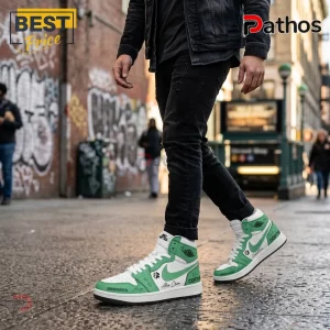 sn0X2lzC cortis greengreen 2nd ep limited edition green high top sneakers 03 vibrant print