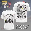 Snoopy I’m Retired You Can’t Make Me Funny America USA Shirt