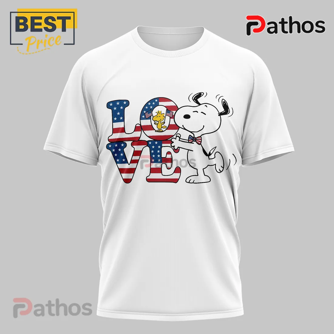 Snoopy Patriotic One Nation Under God US Flag Christian T-Shirt Snoopy Patriotic One Nation Under God US Flag Christian T-Shirt