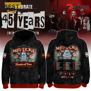 Motley Crue 45th Anniversary Tour 2026 Theatre of Pain Hoodie
