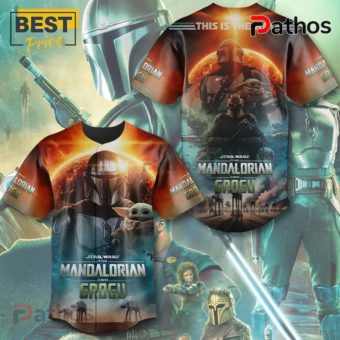 The Mandalorian Grogu Star Wars Baseball Jersey The Mandalorian Grogu Star Wars Baseball Jersey