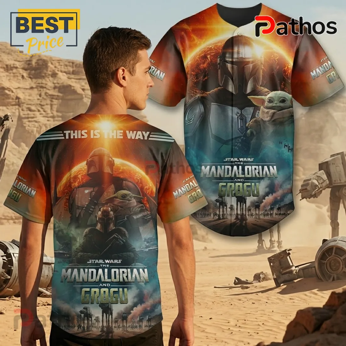 The Mandalorian Grogu Star Wars Baseball Jersey The Mandalorian Grogu Star Wars Baseball Jersey
