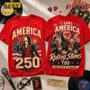 The Rolling Stones x America 250 Years Of Freedom Red Premium Shirt