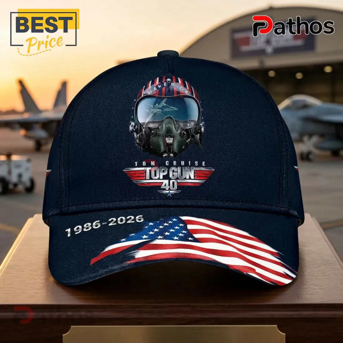 Top Gun 40th Anniversary Tom Cruise 1986-2026 Memorial Baseball Cap Top Gun 40th Anniversary Tom Cruise 1986-2026 Memorial Baseball Cap