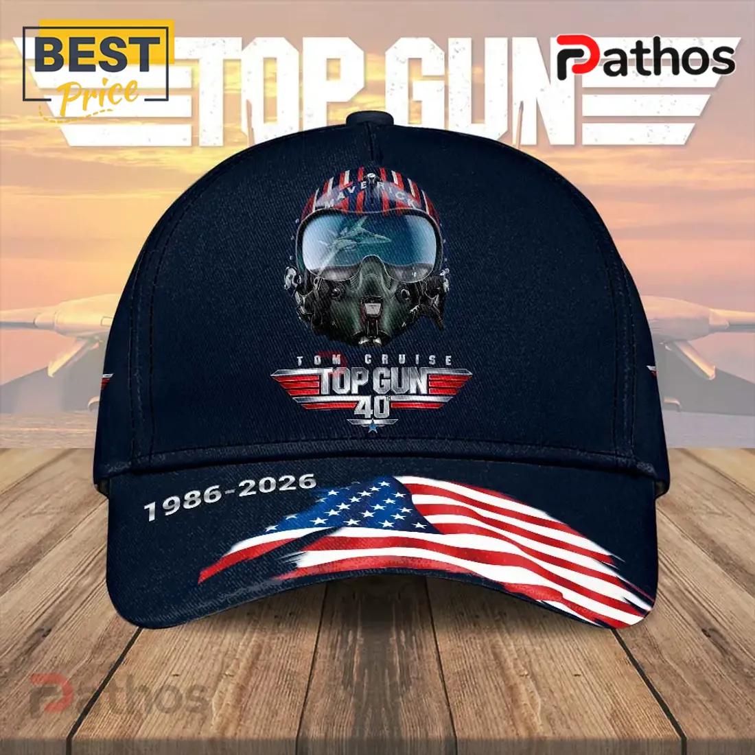Top Gun 40th Anniversary Tom Cruise 1986-2026 Memorial Baseball Cap Top Gun 40th Anniversary Tom Cruise 1986-2026 Memorial Baseball Cap