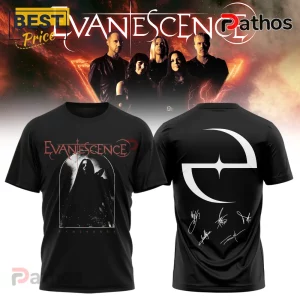 Evanescence 2026 World Tour Limited Edition Signature Black T-Shirt