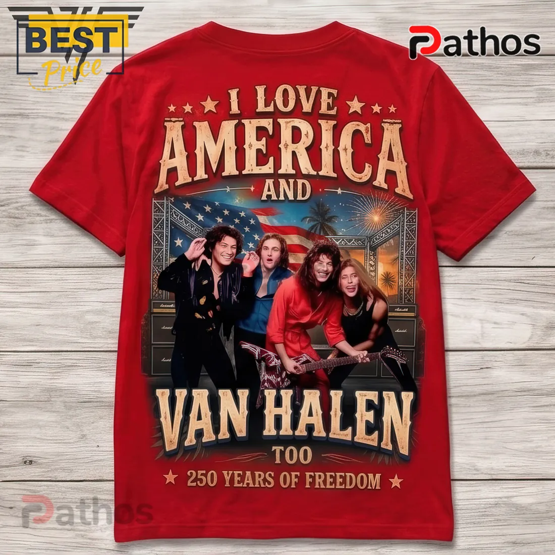 Van Halen America 250 Years of Freedom Patriotic Premium Shirt Van Halen America 250 Years of Freedom Patriotic Premium Shirt