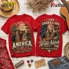 Willie Nelson America 250 Years Of Freedom Patriotic Red T-Shirt