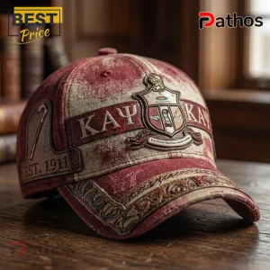 Kappa Alpha Psi Crimson Cream Est 1911 Vintage Distressed Baseball Cap 2 Kappa Alpha Psi Crimson Cream Est 1911 Vintage Distressed Baseball Cap