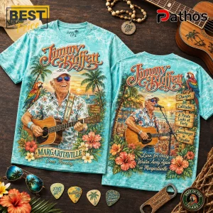 Jimmy Buffett Margaritaville Paradise Song Titles Island T-Shirt