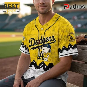 Snoopy x Los Angeles Dodgers Peanuts Night Baseball Jersey