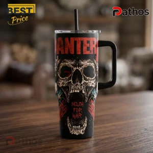 Pantera Mouth For War Stainless Steel 40oz Stanley Tumbler 2 Pantera Mouth For War Stainless Steel 40oz Stanley Tumbler