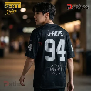 Las Vegas Raiders x J-Hope 94 2026 Limited Edition Football Jersey 2 Las Vegas Raiders x J-Hope 94 2026 Limited Edition Football Jersey
