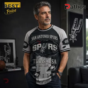 San Antonio Spurs Est 1973 Texas USA Torn Metal T-Shirt 2 San Antonio Spurs Est 1973 Texas USA Torn Metal T-Shirt