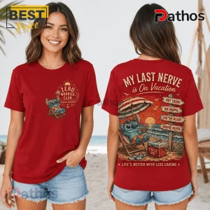 Stitch Sun & Chill Red T-Shirt 2026