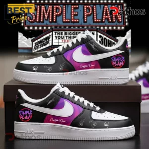 Simple Plan The Bigger Than You Think Tour Air Force 1 Sneakers