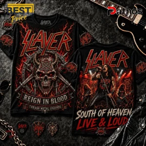 Slayer Reign In Blood South Of Heaven 2026 T-Shirt
