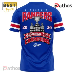 Kitchener Rangers 2026 Memorial Cup Champions Hockey T-Shirt 6 Kitchener Rangers 2026 Memorial Cup Champions Hockey T-Shirt