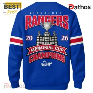 Kitchener Rangers 2026 Memorial Cup Champions Hockey T-Shirt 4 Kitchener Rangers 2026 Memorial Cup Champions Hockey T-Shirt