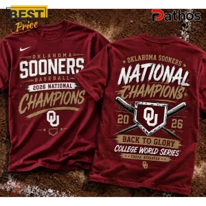 Oklahoma Sooners 2026 National Champions Maroon T-Shirt