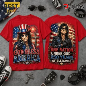 Alice Cooper One Nation Under God 250 Years Red T-Shirt