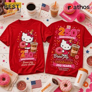 Hello Kitty x Dunkin Donuts 250th Anniversary Special Edition T-Shirt