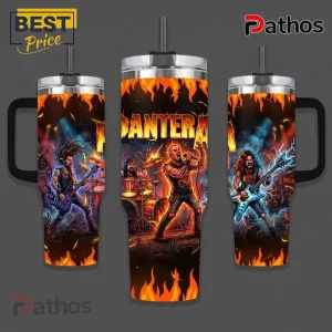 Pantera Band Illustrated Members 40oz Stainless Steel Stanley Tumbler 2 Pantera Band Illustrated Members 40oz Stainless Steel Stanley Tumbler