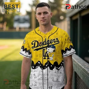 Snoopy x Los Angeles Dodgers Peanuts Night Baseball Jersey