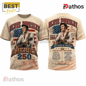 Elvis Presley America 250 Years of Freedom Patriotic T-Shirt 1 Elvis Presley America 250 Years of Freedom Patriotic T-Shirt