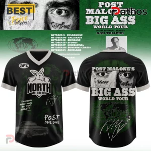 North Melbourne x Post Malone Big Ass World Tour 2026 Football Jersey