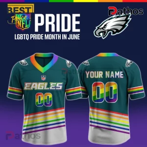 Philadelphia Eagles x Pride Month Limited Edition Football Jersey