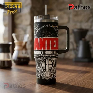 Pantera Cowboys From Hell Stainless Steel Insulated 40oz Travel Tumbler 3 Pantera Cowboys From Hell Stainless Steel Insulated 40oz Travel Tumbler