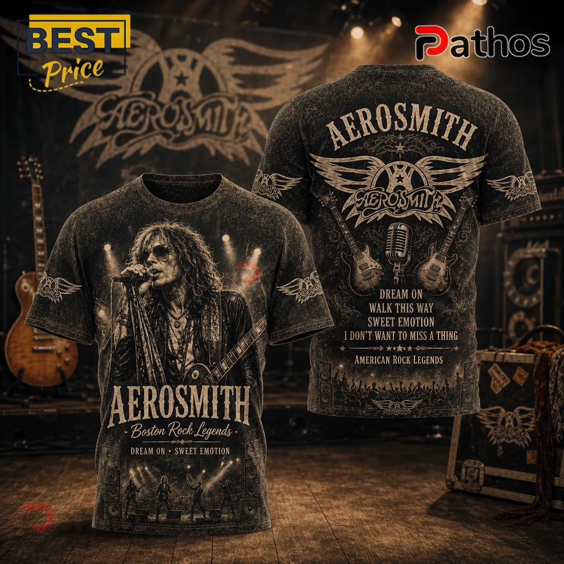 Aerosmith Band American Rock Legends Premium T-Shirt Aerosmith Band American Rock Legends Premium T-Shirt
