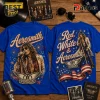 Aerosmith Red White And Blue Vintage Royal Blue Shirt