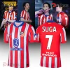 Atletico de Madrid Suga Number 7 Red Soccer Jersey