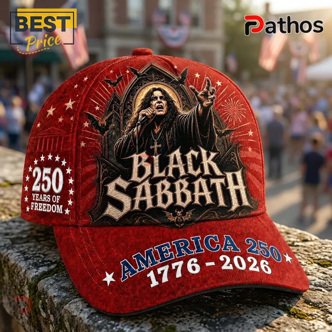 Black Sabbath x America 250 Years 1776-2026 Commemorative Cap Black Sabbath x America 250 Years 1776-2026 Commemorative Cap