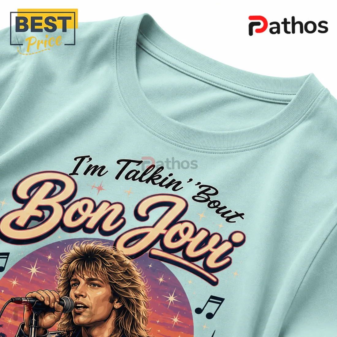 Bon Jovi Retro Roadside Nights Road Trip Vibes T-Shirt Bon Jovi Retro Roadside Nights Road Trip Vibes T-Shirt